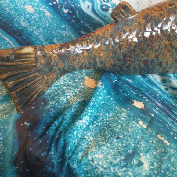 VERY EXQUISITE AND AMPLE CARLOS VILLANUEVA FISH SCULPTURE - Picture 15 of 16